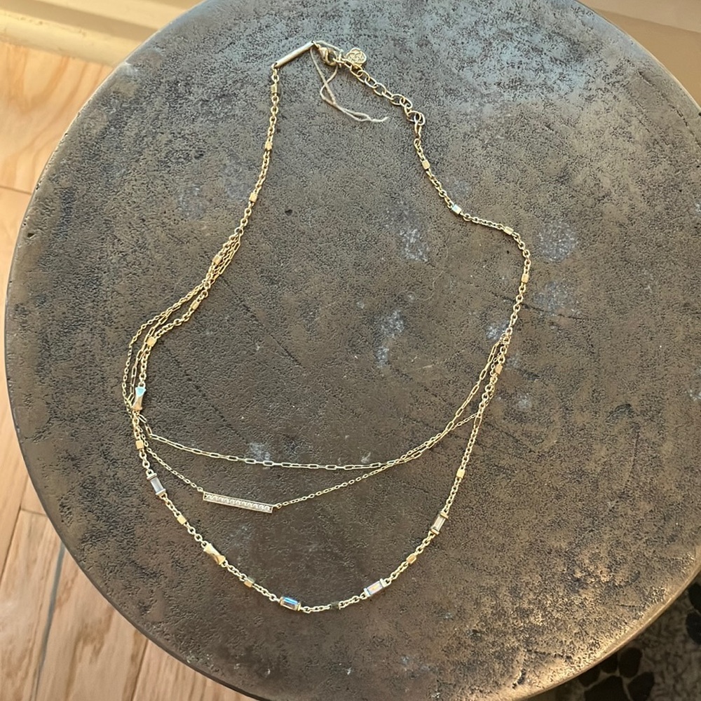 Elegant Kendra Scott Gold Layered Necklace